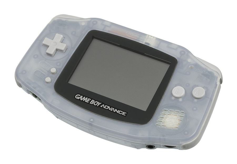 A Game Boy Advance handheld console