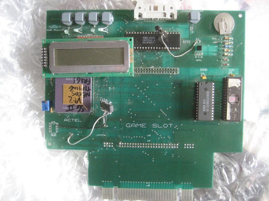 A prototype Game Genie 2 unit for the Super Nintendo