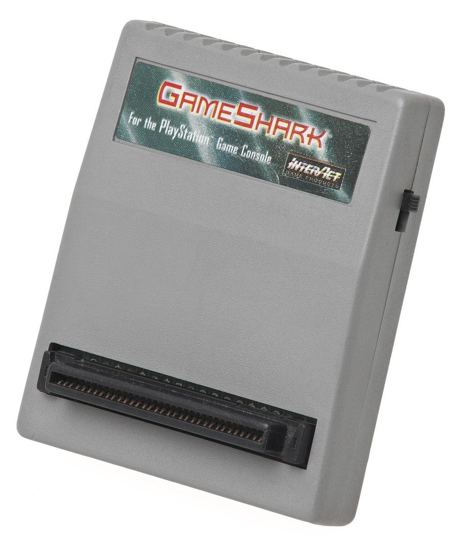 A GameShark cheat device for the PlayStation