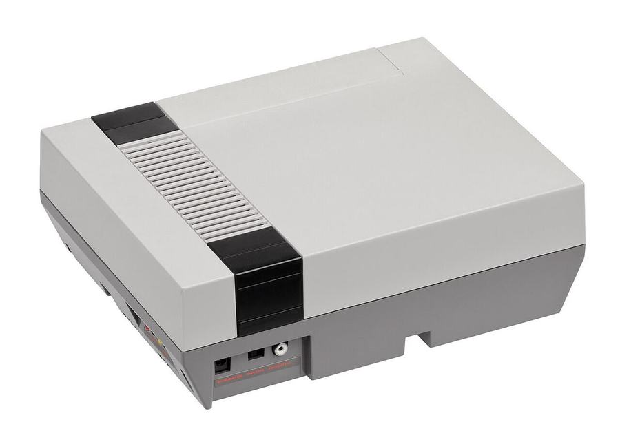A Nintendo Entertainment System console
