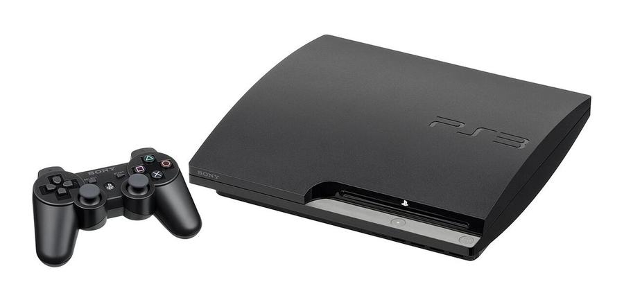 A PlayStation 3 console with controller