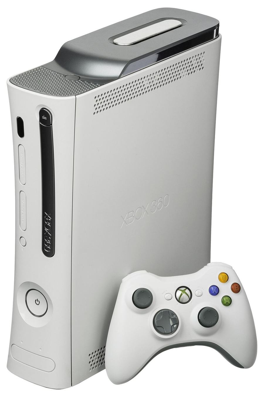 An Xbox 360 console with controller